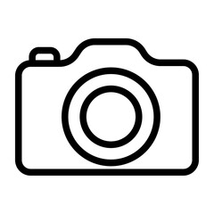Camera Line Icon of Real Estate Photography Icon Set