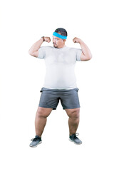 Overwhelmed Asian Man with Hands on Head and a Laptop