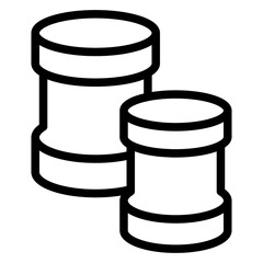 Filter Stack Line Icon of Lenses & Filters Icon Set