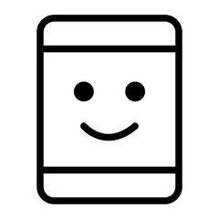 Friendly Smart Display Line Icon of Voice Assistant Devices Icon Set