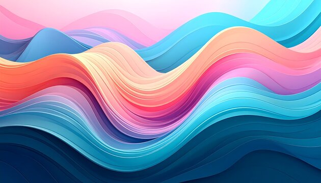 Abstract wavy colorful background (1)