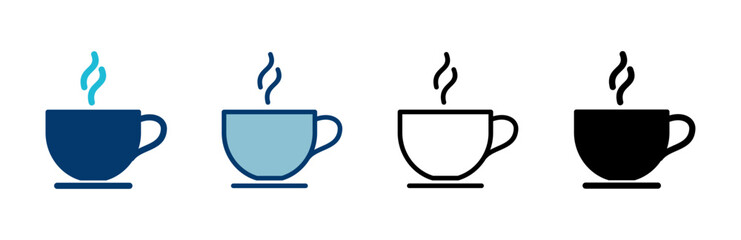 coffee cup icon vector isolated on white background. Coffee cup icon. Coffee vector icon. Tea