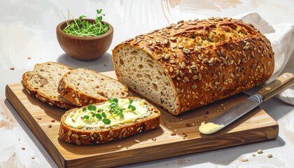 Hemp bread and butter
