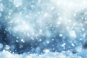 Sparkling Winter Snowflake Abstract Background