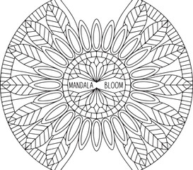 Cluster of Sunflowers Mandala – Intricate Flower Circle Pattern