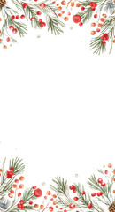 red christmas border