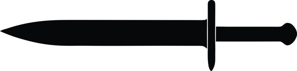 Obraz premium sword knife combat tool icon vector, fighting dagger symbol illustration 