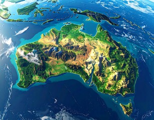 High-resolution map of Australia