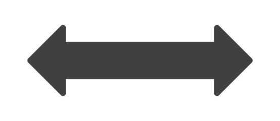 シンプルな両側矢印　ダブルアロー