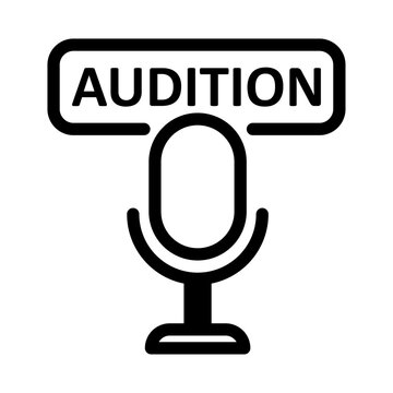 Performance Audition Line Icon of Casting & Auditions Icon Set