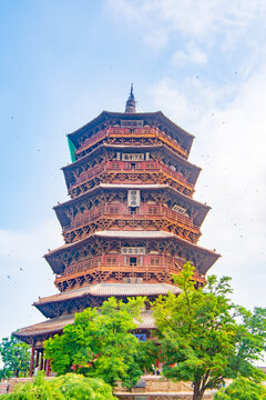 Yingxian Wooden Pagoda, Shuozhou City, Shanxi Province