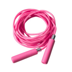pink Jump rope on transpart background