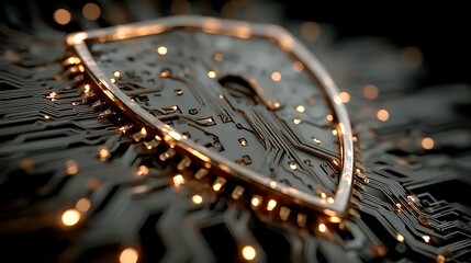 Cyber Security Shield: Digital Protection Concept