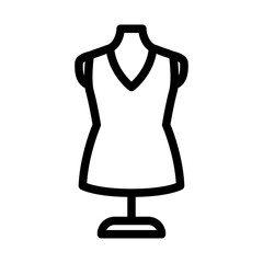 Dress Mannequin Line Icon of Wardrobe & Costumes (Film) Icon Set