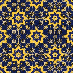 Seamless Dark Fantasy Surreal Pattern with Glowing Light