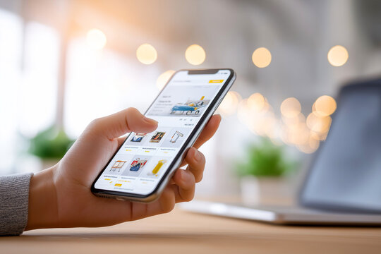 スマートフォンでのネットショッピングとオンラインストア利用