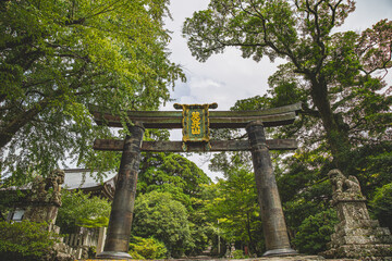 英彦山神宮参道の銅鳥居