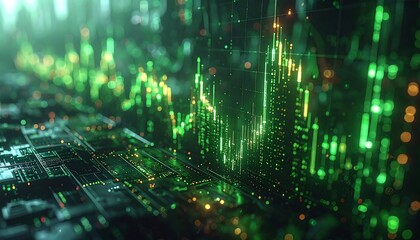 Abstract digital chart display