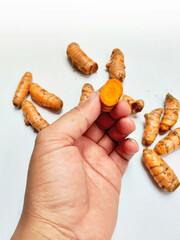 Golden Spice: Organic Turmeric Roots from Ciwidey Farm