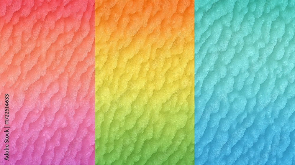 Poster vibrant rainbow spectrum background with dynamic geometric pattern, ideal for digital art, graphic d