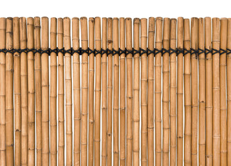 bamboo fence background isolated