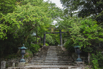 英彦山神宮参道の銅鳥居
