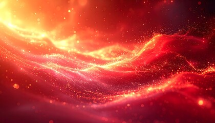 Abstract fiery waves