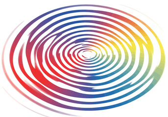 Abstract Colorful Swirling Spiral Design.
