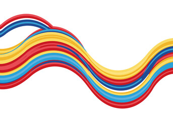 Abstract Colorful Wave Background Design.