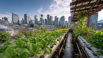 Fototapeta premium Renewable Energy-Powered Irrigation for City Gardens