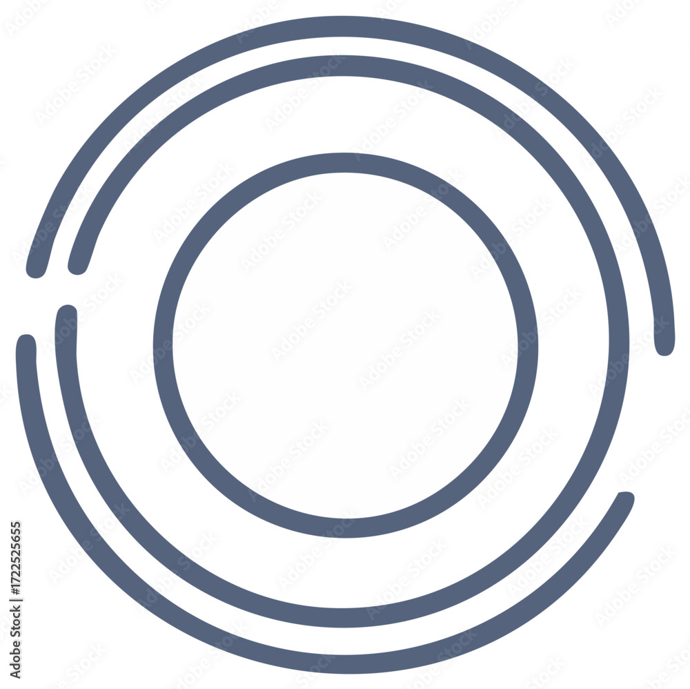 Poster abstract concentric circles design element modern graphic presentation