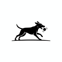 Fototapeta premium Dalmatian dog howling with an open mouth on colorful background 