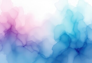Delicate, ethereal hues blend in soft, flowing shapes, creating a serene and abstract composition.