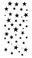 Black stars on white background (2)
