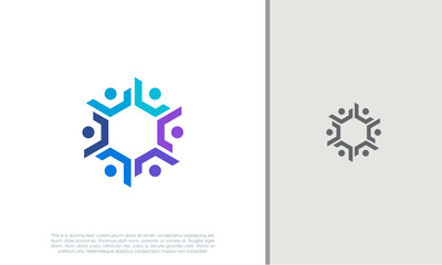 Global Community Logo Icon Elements Template. Community human Logo template vector. Community health care. Abstract Community logo