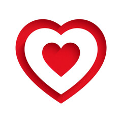 Red Heart PNG &ndash; Romantic Love Symbol, Valentine&rsquo;s Day Icon, Transparent Isolated Clipart for Wedding Invitations, Greeting Cards, Digital Art, and Design Projects