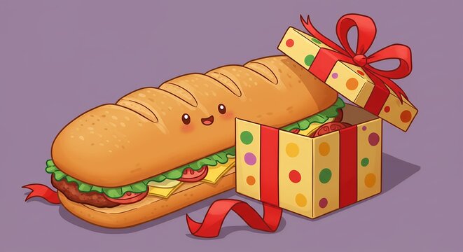Cute sandwich gift