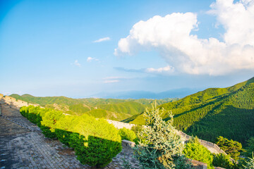A sunny summer afternoon at Yanmen Pass, Daixian County, Xinzhou City, Shanxi Province