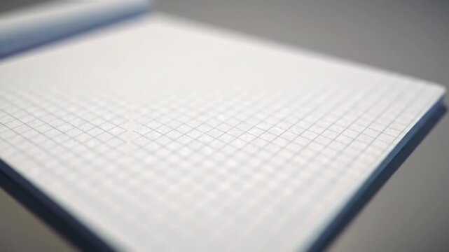 Graph paper pad ready for notes