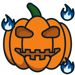 vector illustration of a pumpkin
