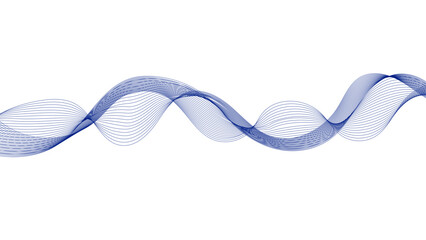 Soft blue wave pattern for a clean and creative look. Digital art of a smooth, undulating blue ribbon.