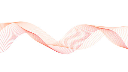 Elegant flowing red lines on a white background, perfect for a modern design