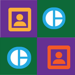 Collection of colorful square app icons with modern flat design style.