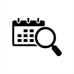 This single search icon features a minimalistic magnifying glass design in solid black. Its straightforward style makes it an ideal choice for representing the search function in digital products. The