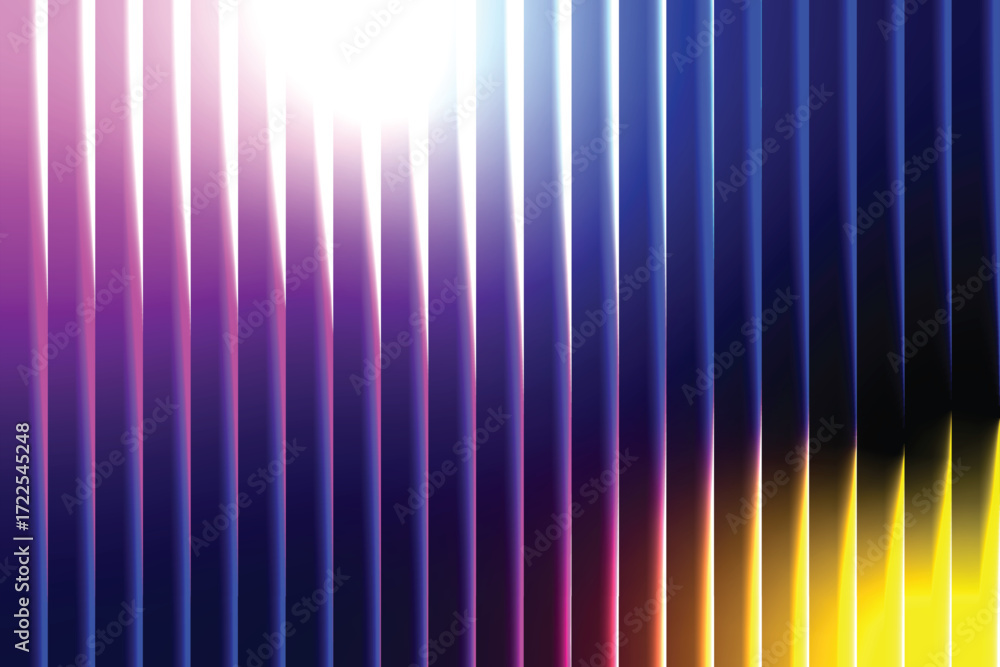 Poster vibrant fractal glass abstract background with vertical gradient lines.