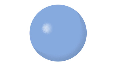 A textured blue sphere icon for branding for a wellness spa or meditation app & for decorating a baby boy's nursery or shower invitations. A calm, abstract 3D vector element.