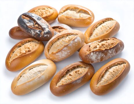 Assorted loaves of bread - Powered by Adobe