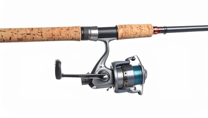 A fishing rod—cork-handled, reel loaded with green line—rests in poised anticipation. A metaphor for patient pursuit and the choreography of silent connection.