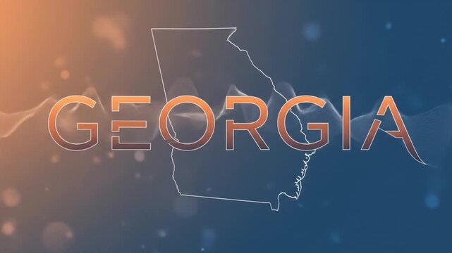 Georgia state outline graphic