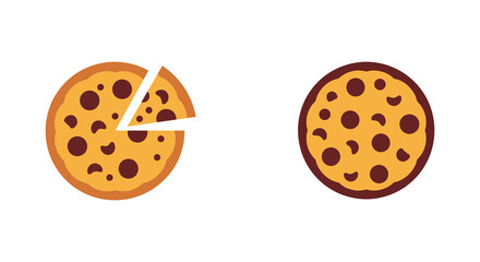 Illustration of a whole chocolate chip cookie and a single slice